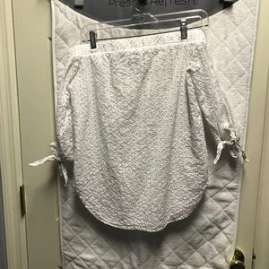 Off the shoulder white Target top